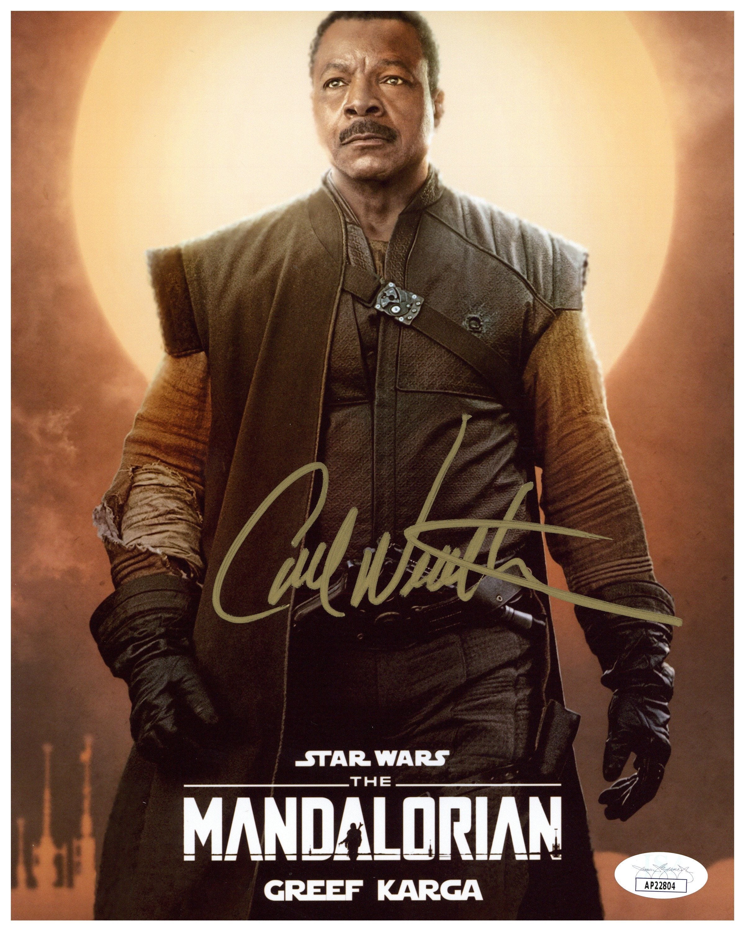 Carl Weathers Signed 8x10 Photo Star Wars The Mandalorian Autographed ...