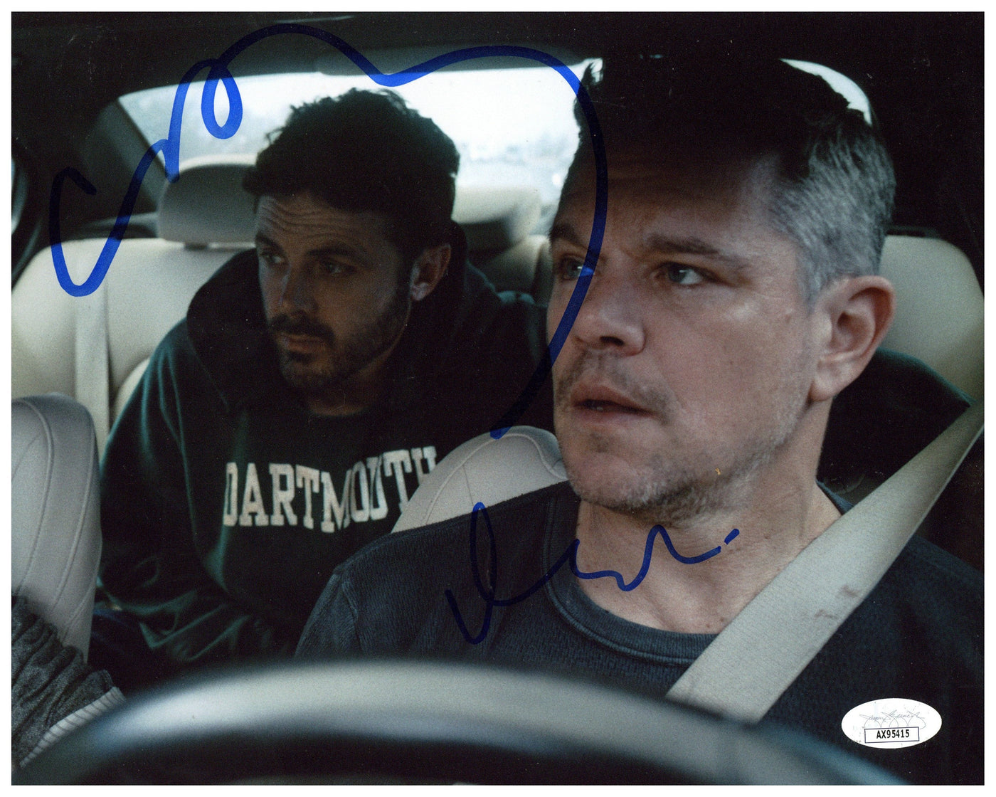 Casey Affleck & Matt Damon Signed 8x10 Photo The Instigators Autographed JSA COA