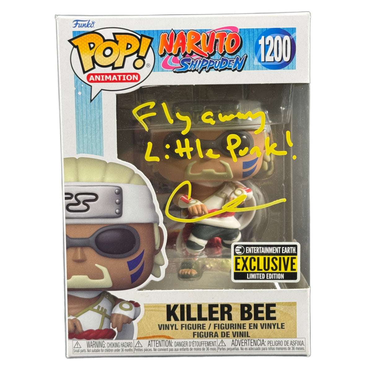 Catero Colbert Signed Funko POP Naruto Killer Bee Anime Autographed JSA COA 1