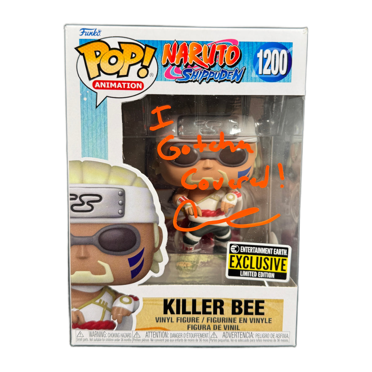 Catero Colbert Signed Funko POP Naruto Killer Bee Anime Autographed JSA COA