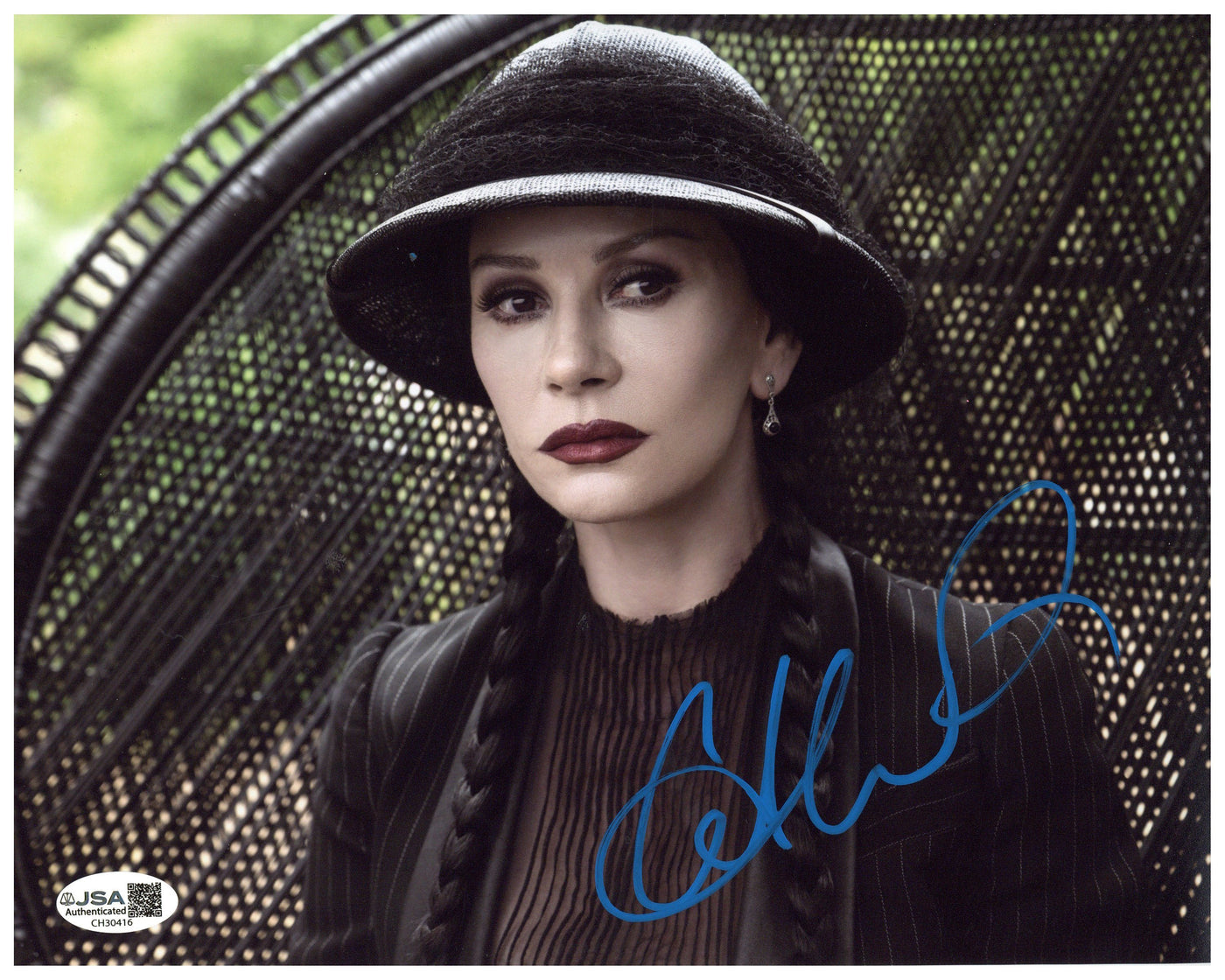 Catherine Zeta-Jones Signed 8x10 Photo Wednesday Autographed JSA COA 10