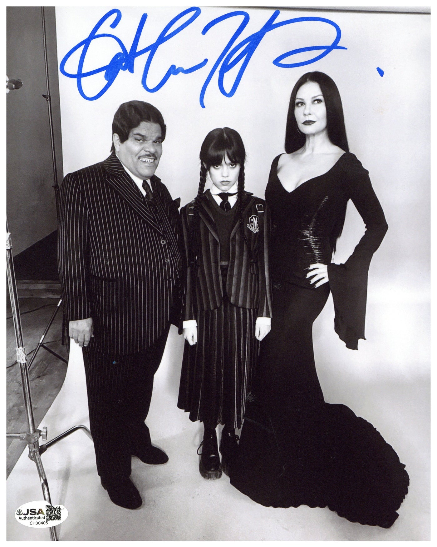 Catherine Zeta-Jones Signed 8x10 Photo Wednesday Autographed JSA COA 3
