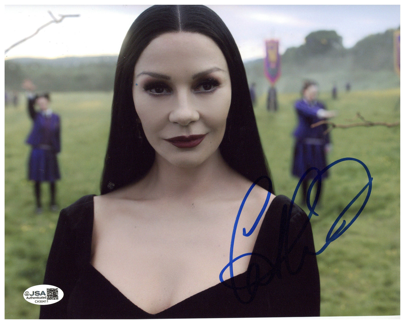 Catherine Zeta-Jones Signed 8x10 Photo Wednesday Autographed JSA COA 6