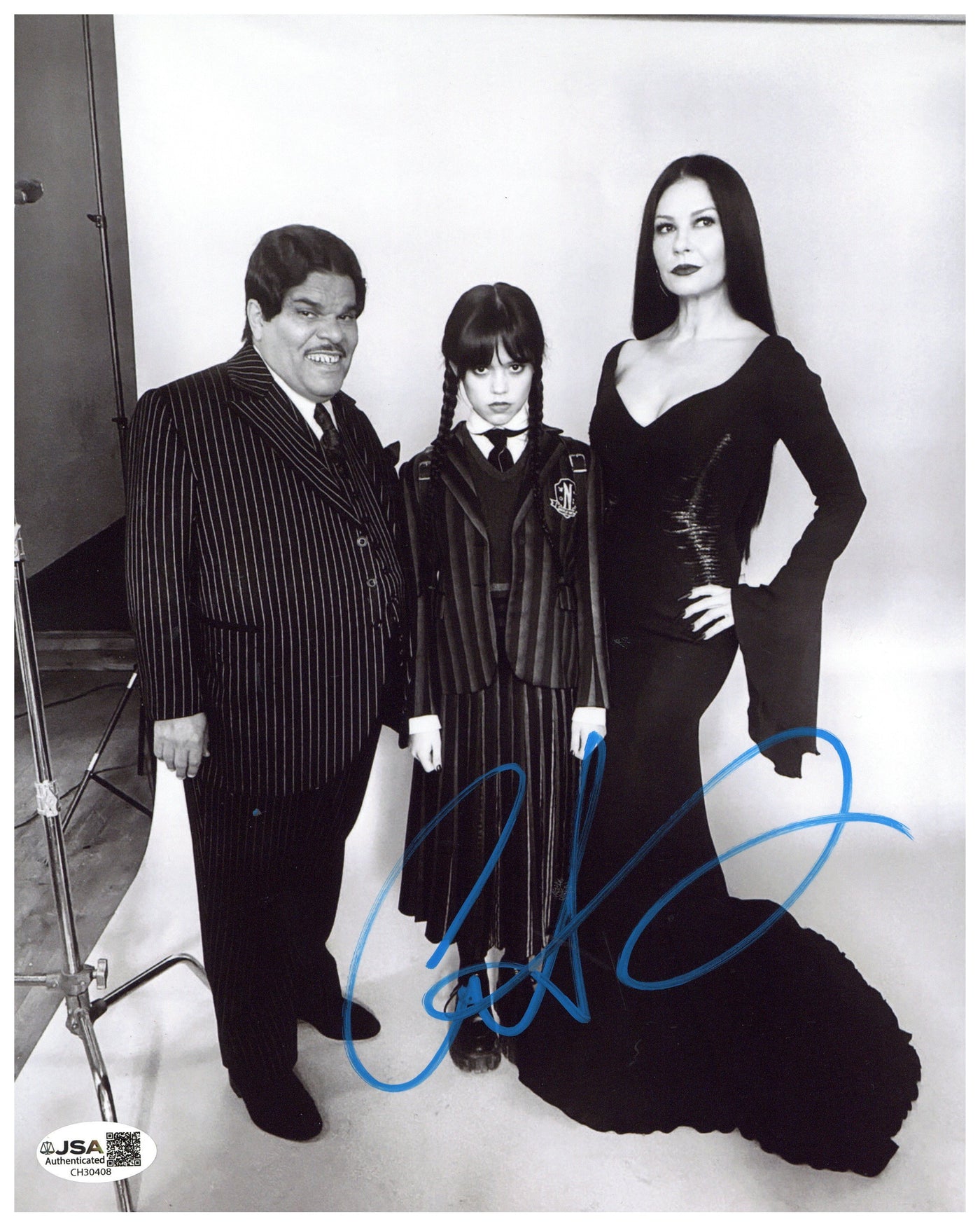 Catherine Zeta-Jones Signed 8x10 Photo Wednesday Autographed JSA COA 7