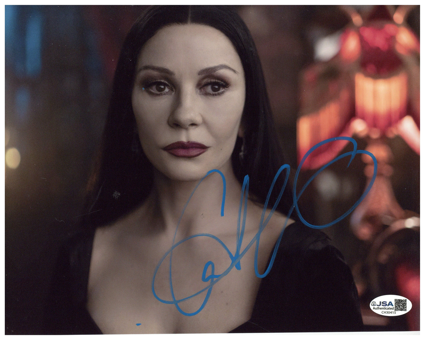 Catherine Zeta-Jones Signed 8x10 Photo Wednesday Autographed JSA COA 9