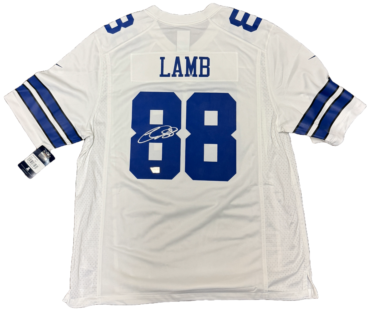 CeeDee Lamb Signed Cowboys White Nike Game Jersey Fanatics COA