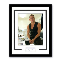 Image of Channing Tatum Signed 11x14 Cut Custom Framed Autographed JSA COA #3