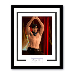 Image of Channing Tatum Signed 11x14 Cut Custom Framed Autographed JSA COA