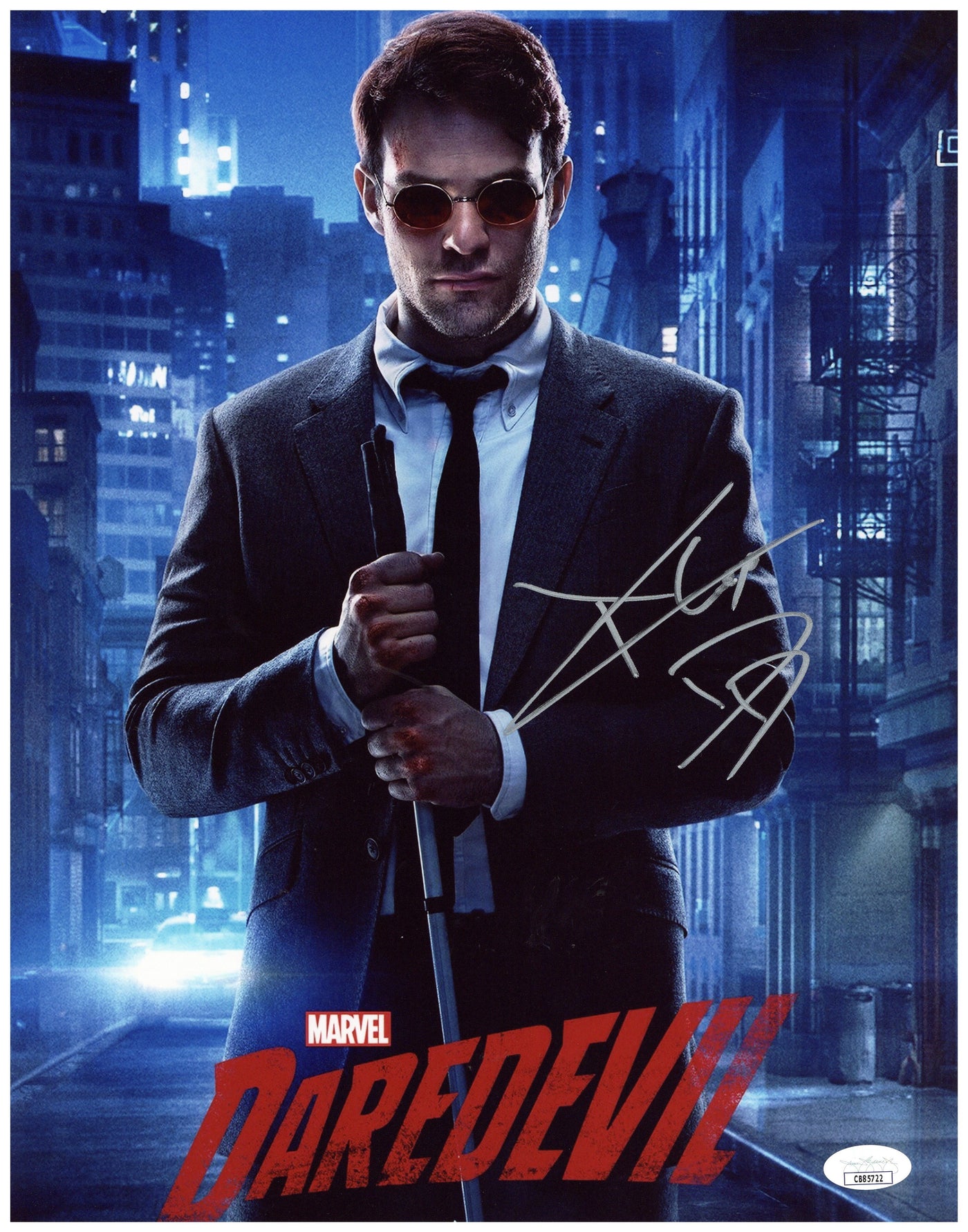 Charlie Cox Signed 11x14 Photo Daredevil Autographed JSA COA #3