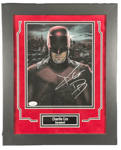 Image of Charlie Cox Signed Custom Framed 8x10 Photo Daredevil Autographed JSA COA