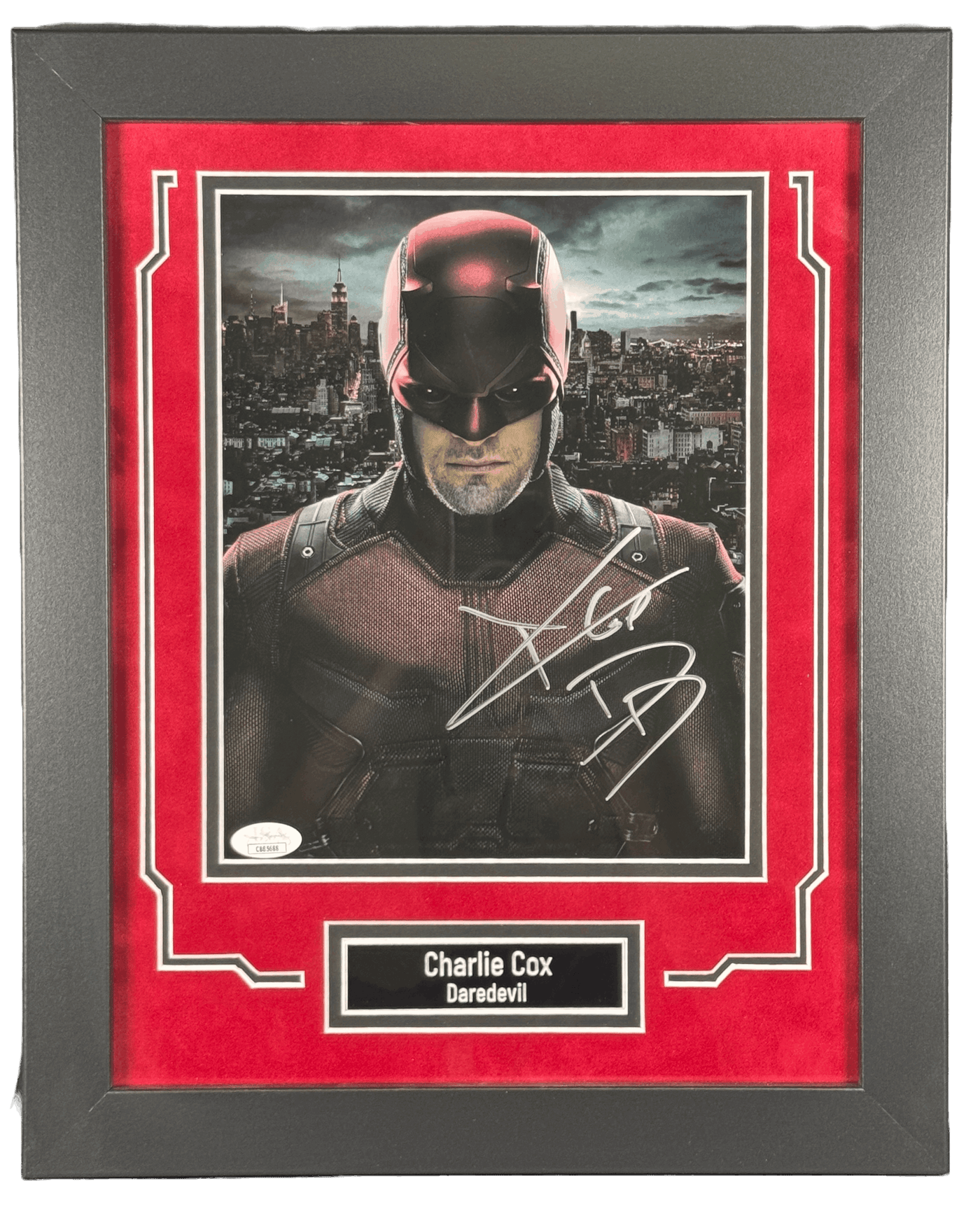 Charlie Cox Signed Custom Framed 8x10 Photo Daredevil Autographed JSA COA