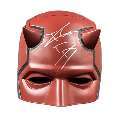 Charlie Cox Signed Daredevil Full Size Mask Helmet Marvel Autographed JSA COA