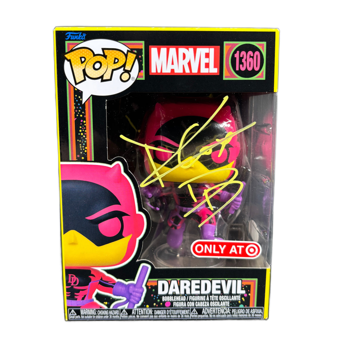 Charlie Cox Signed Funko POP Marvel Daredevil Autographed JSA COA #2