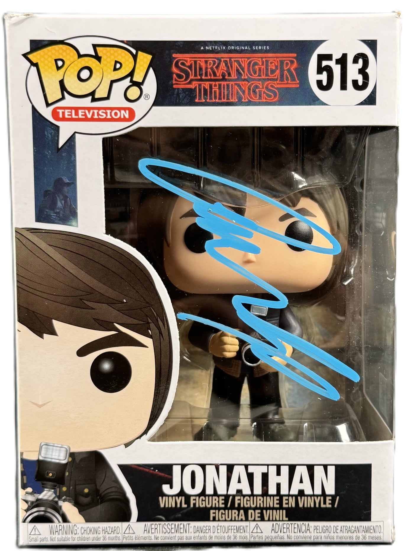 Charlie Heaton Signed Funko Pop Stranger Things Jonathan 513 Autographed BAS COA