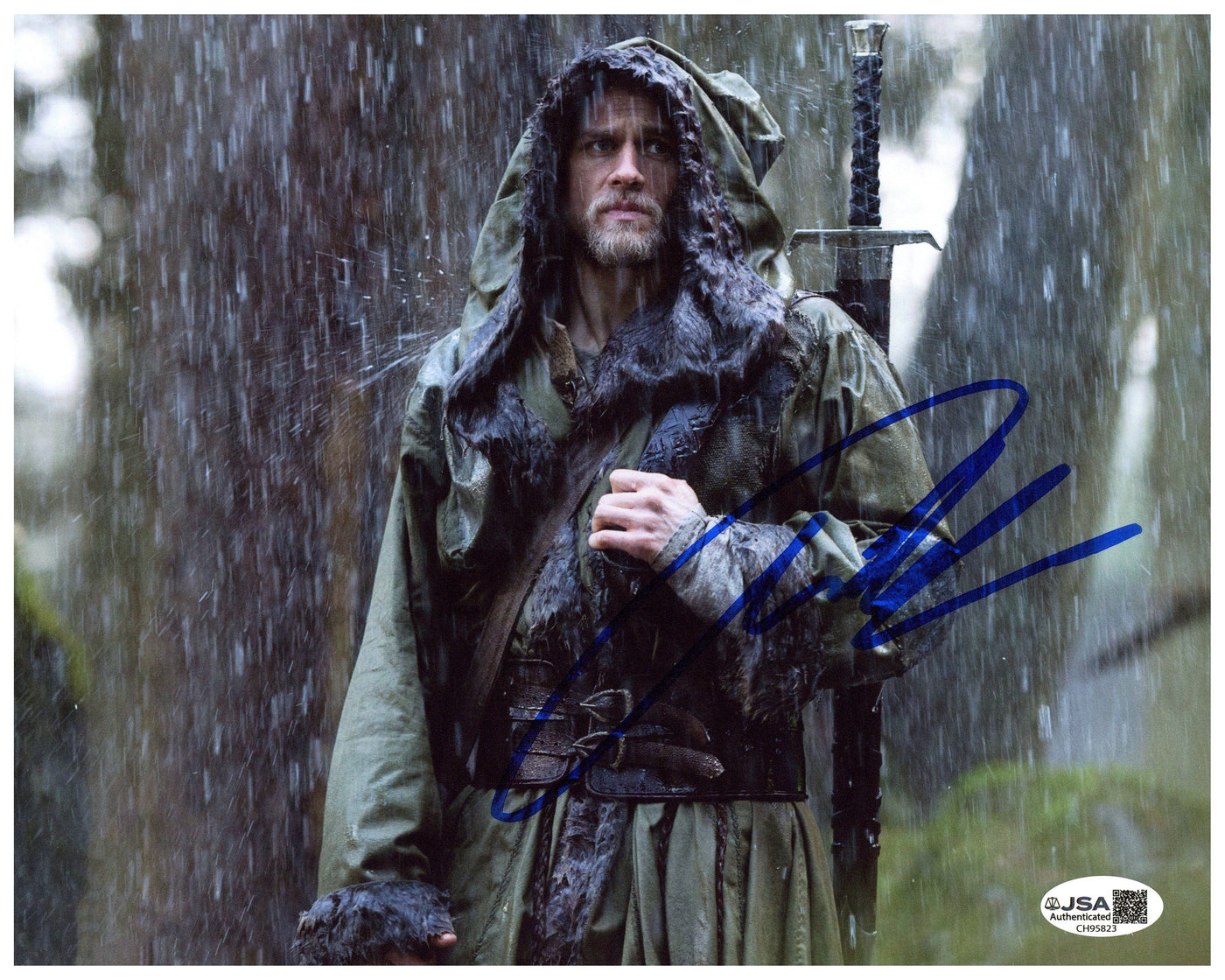 Charlie Hunnam Signed 8x10 Photo King Arthur Autographed JSA COA