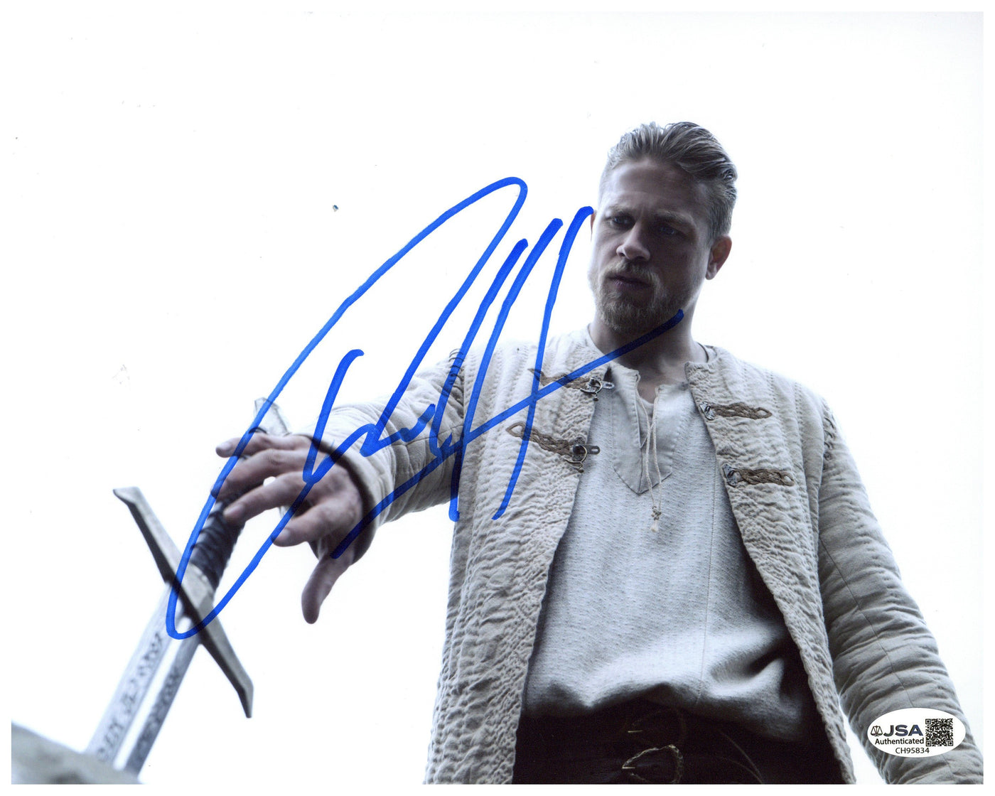 Charlie Hunnam Signed 8x10 Photo King Arthur Autographed JSA COA 2