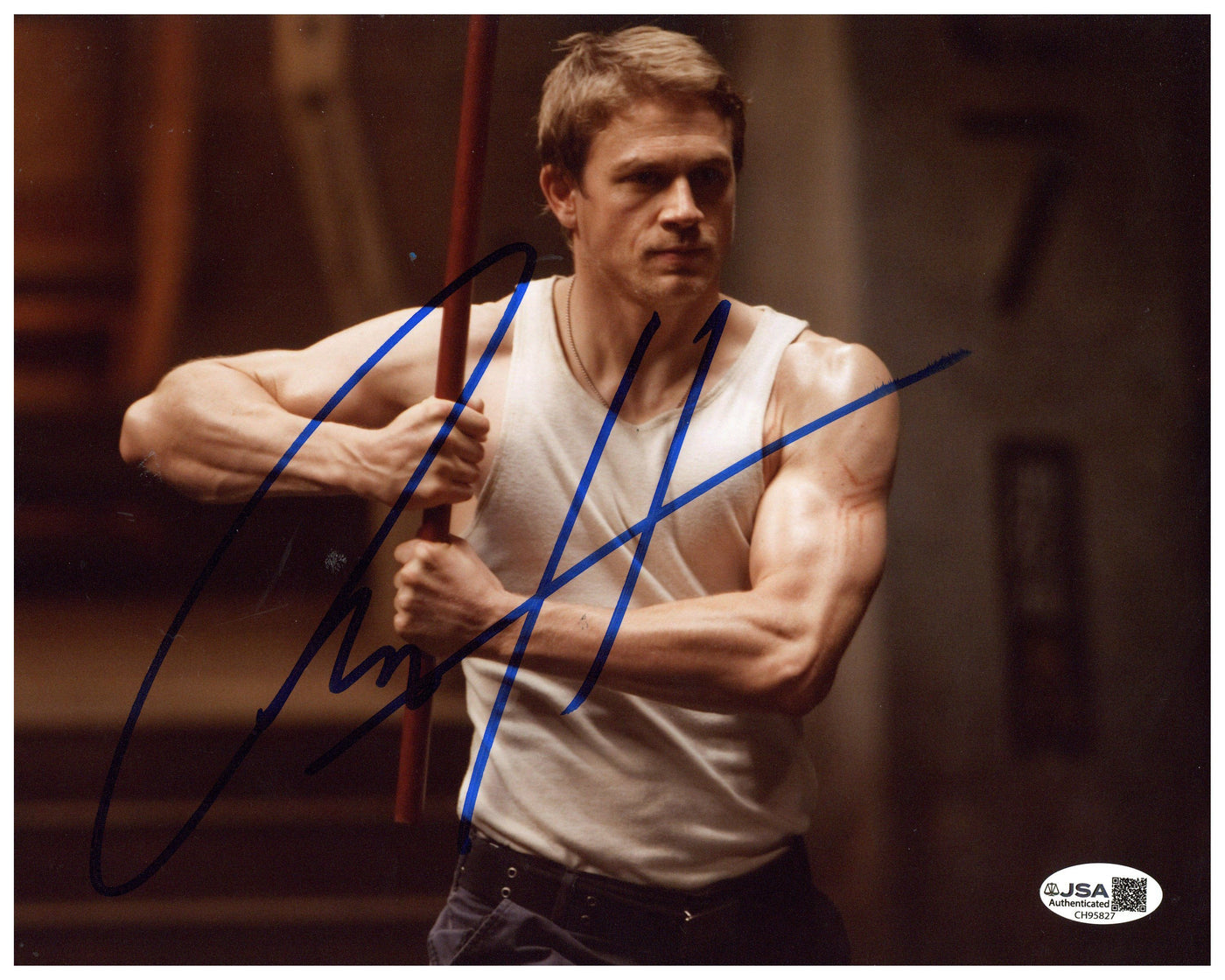 Charlie Hunnam Signed 8x10 Photo Pacific Rim Autographed JSA COA