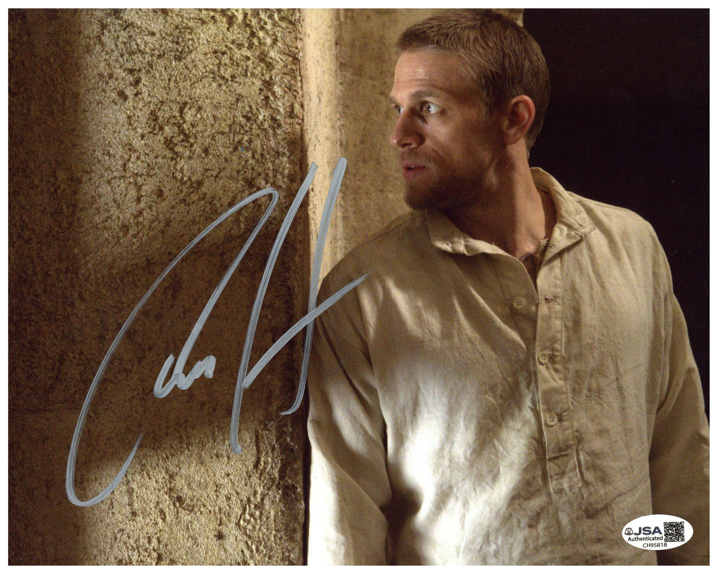Charlie Hunnam Signed 8x10 Photo Papillon Autographed JSA COA