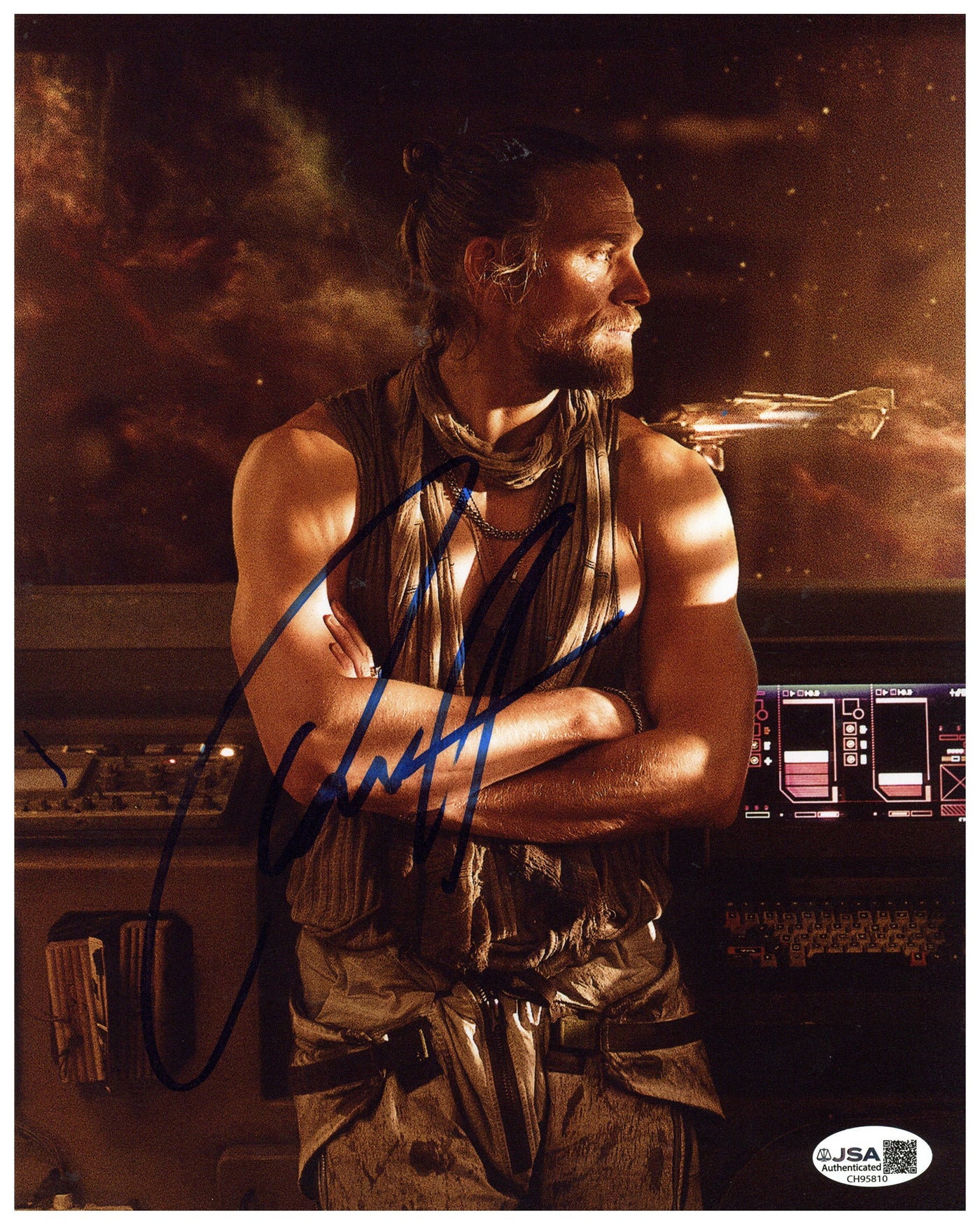 Charlie Hunnam Signed 8x10 Photo Rebel Moon Autographed JSA COA 2