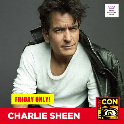 Charlie Sheen Official Autograph Mail-In Service - Steel City Con Dec 2025