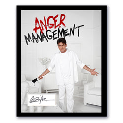 Image of Charlie Sheen Signed Cut 11x14 Custom Framed Anger Management Autographed JSA