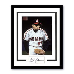 Image of Charlie Sheen Signed Cut Custom Framed Major League Wall Decor Autographed JSA COA