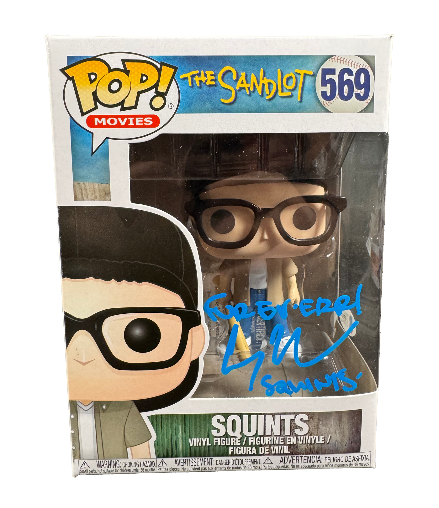 Chauncey Leopardi Signed Funko POP The Sandlot Squints Autographed BAS