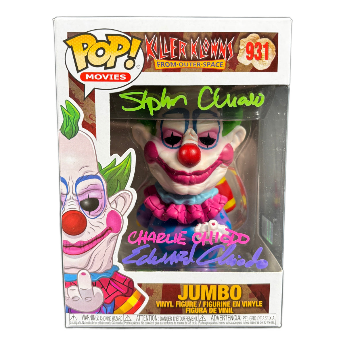 Chiodo Brothers Signed Funko POP Killer Klowns from Outer Space Jumbo Autographed COA
