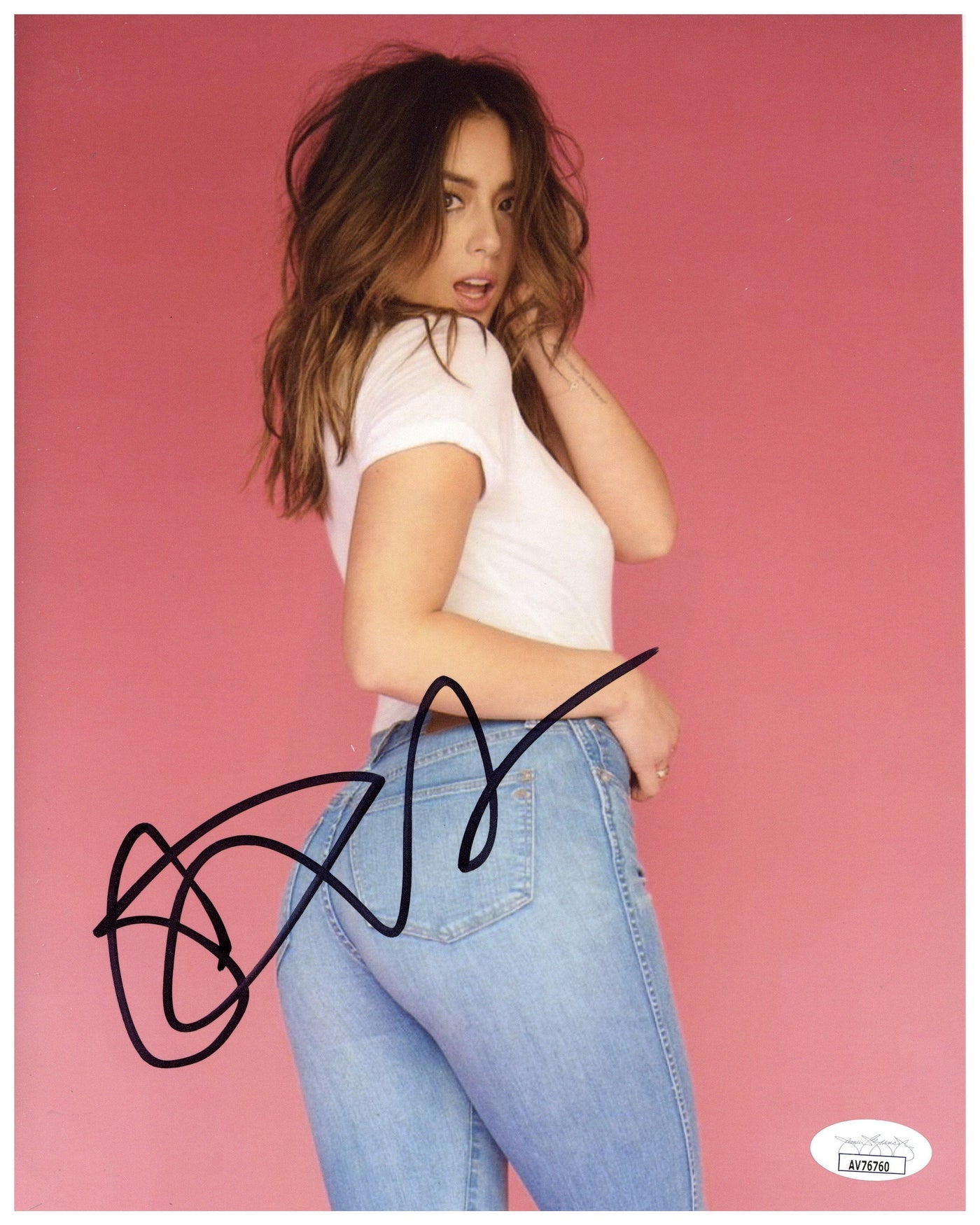 Chloe Bennett Signed 8x10 Photo Agents of the Shield Autographed JSA COA