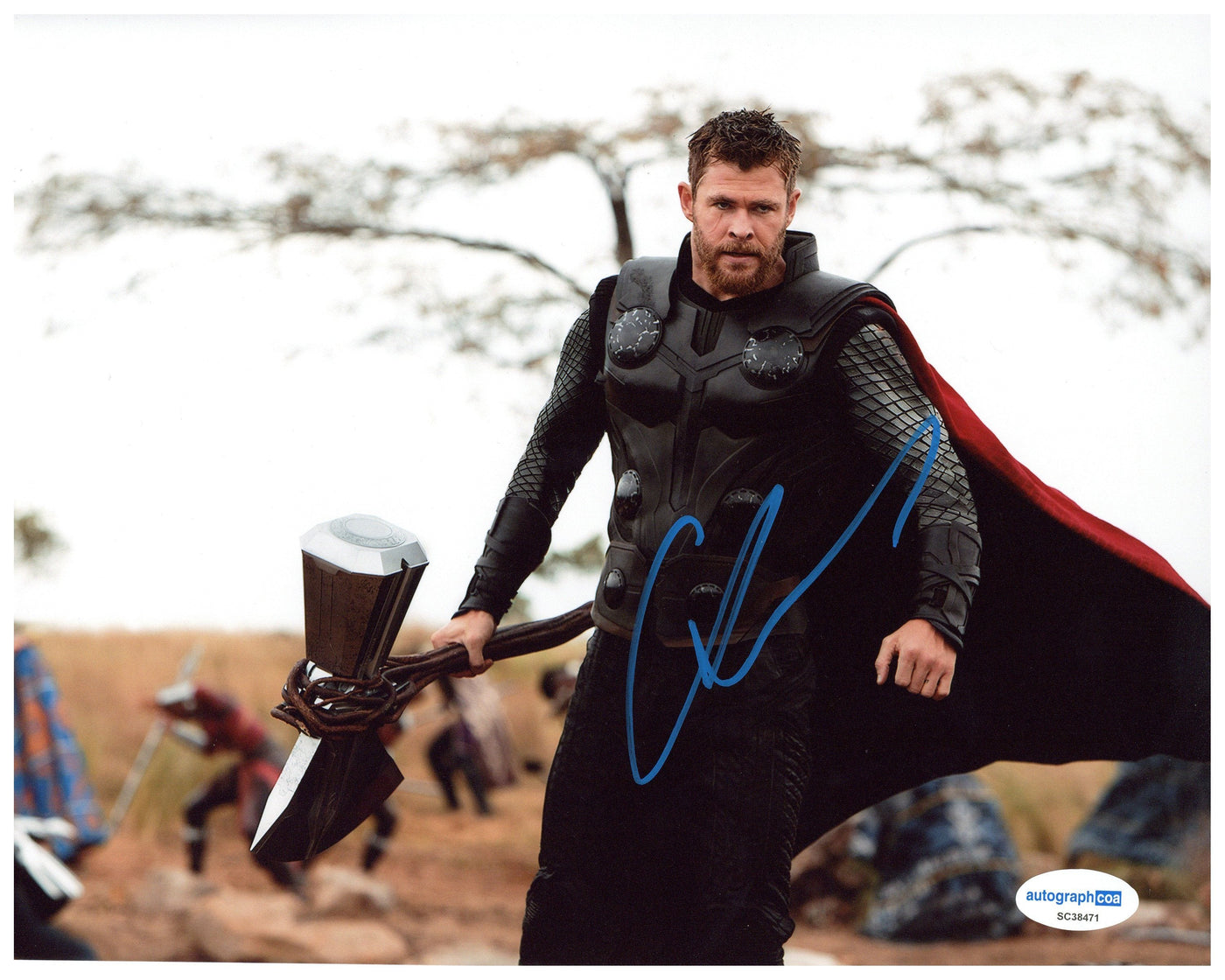 Chris Hemsworth Signed 8x10 Photo Marvel Thor Autographed ACOA COA #1