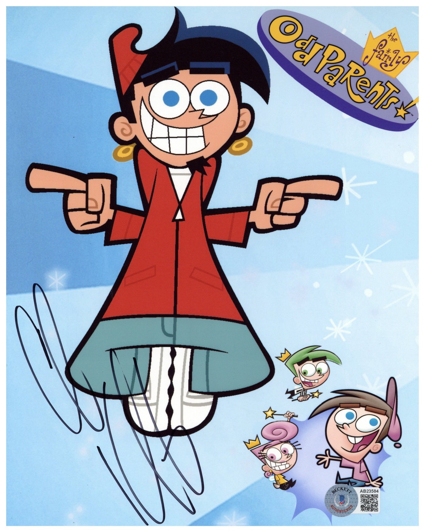 Chris Kirkpatrick Signed 8x10 Photo The Fairly Odd Parents Autographed JSA COA