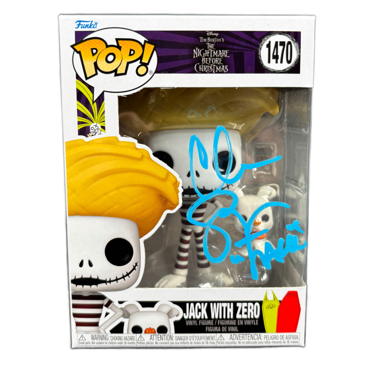 Chris Sarandon Signed Funko POP Disney Jack Skellington 1470 Autographed Zobie COA LB