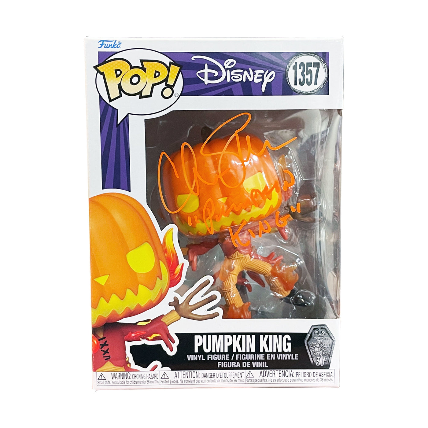 Chris Sarandon Signed Funko Pop Disney Pumpkin King Autographed JSA COA