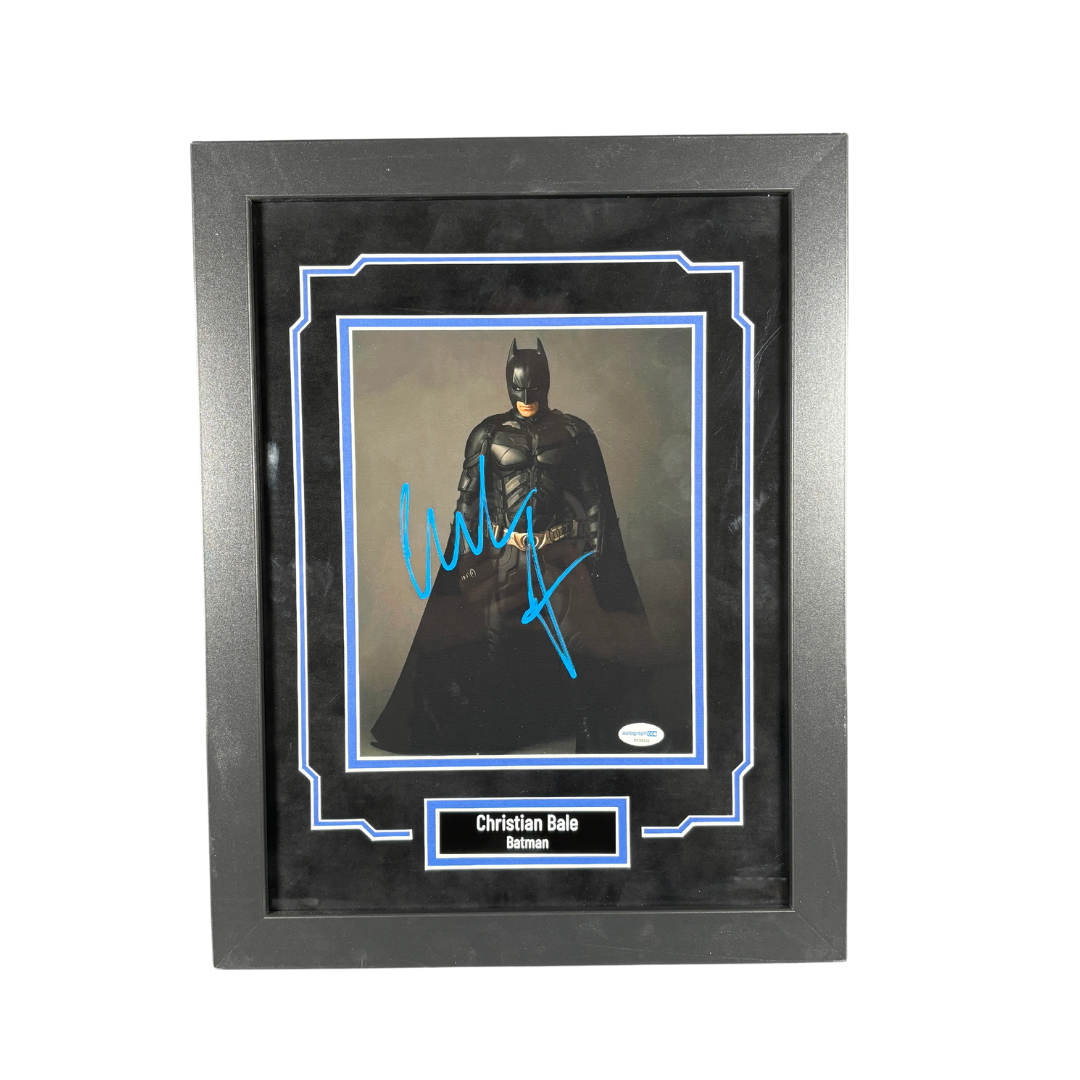 Christian Bale Signed 8x10 Photo Framed Dark Knight Batman Autographed AutographCOA