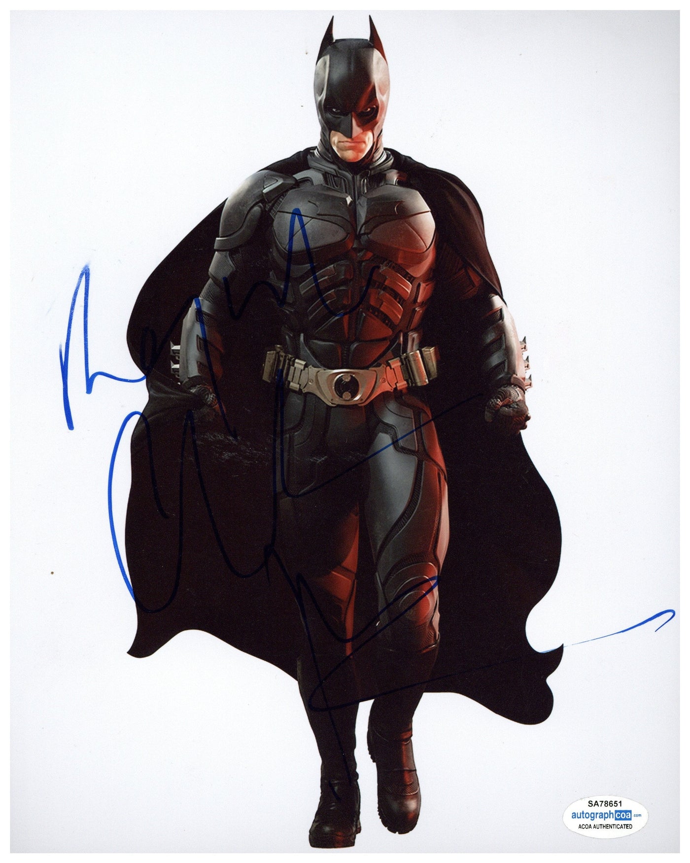 Christian Bale Signed 8x10 Photo The Dark Knight Autographed ACOA