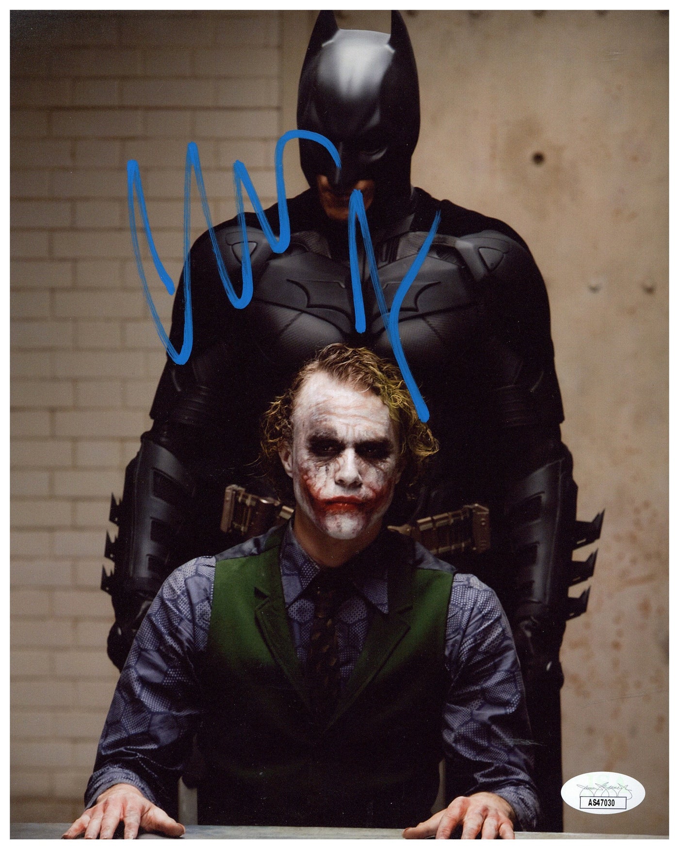 Christian Bale Signed 8x10 Photo The Dark Knight Batman Autographed JSA COA #2