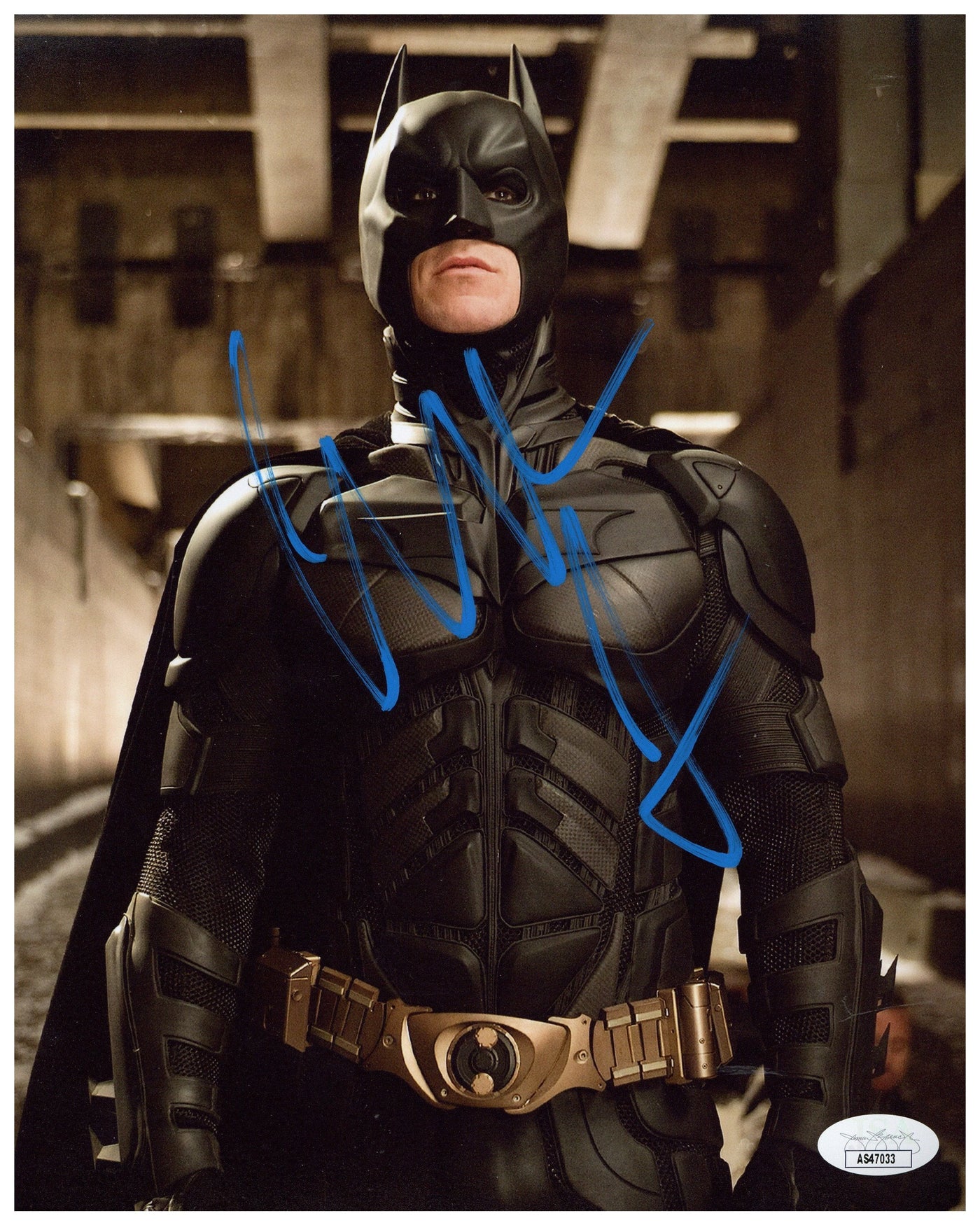 Christian Bale Signed 8x10 Photo The Dark Knight Batman Autographed JSA COA #3