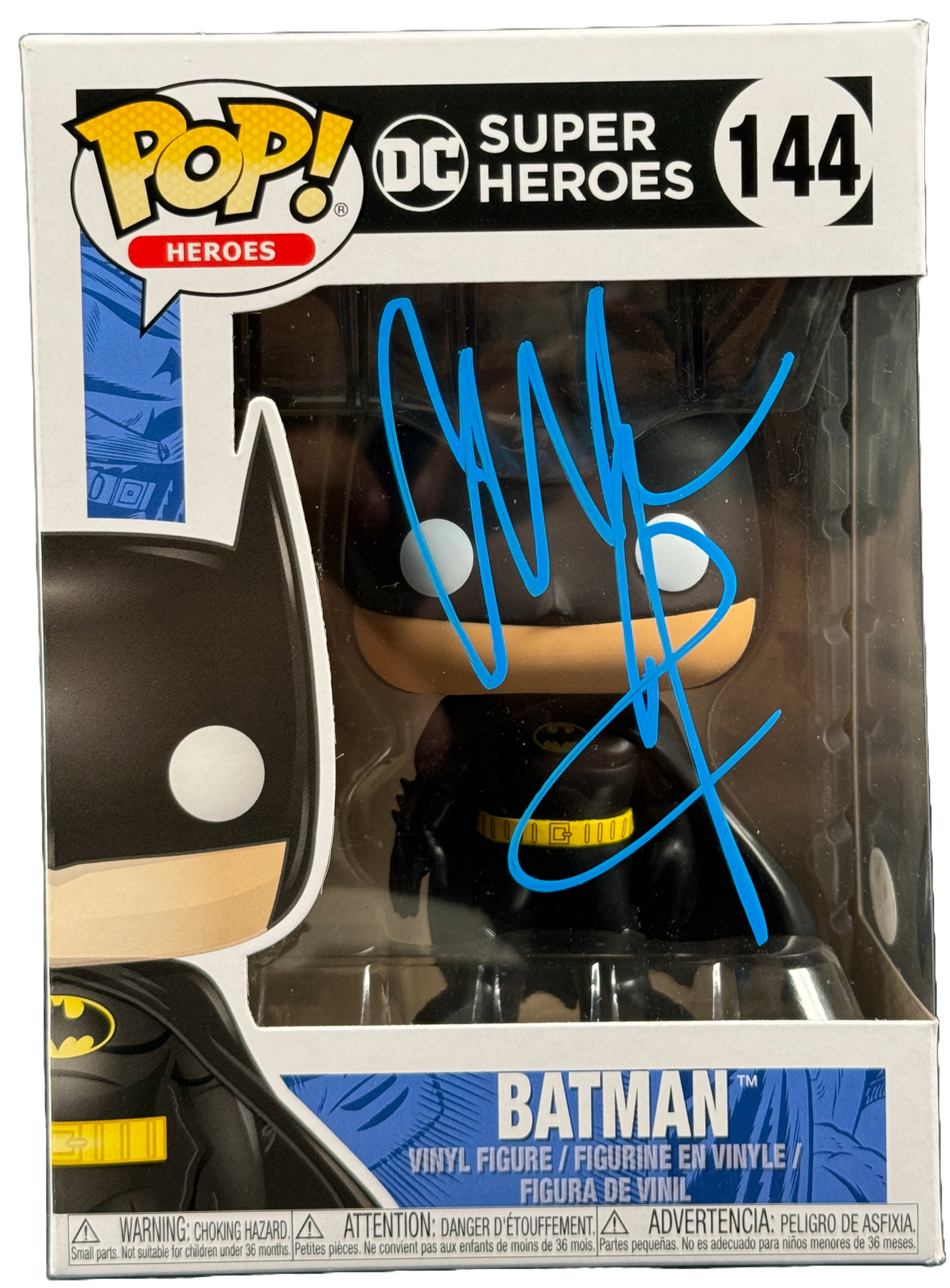 Christian Bale Signed Funko POP DC Batman Autographed JSA COA