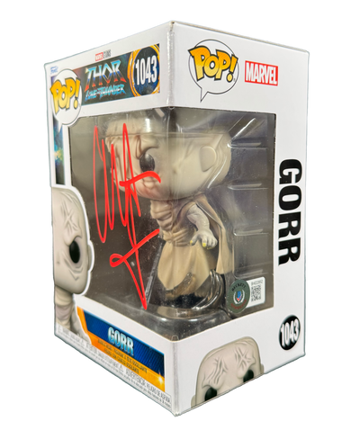 Christian Bale Signed Funko Pop Gorr the God Butcher Thor Autographed BAS COA