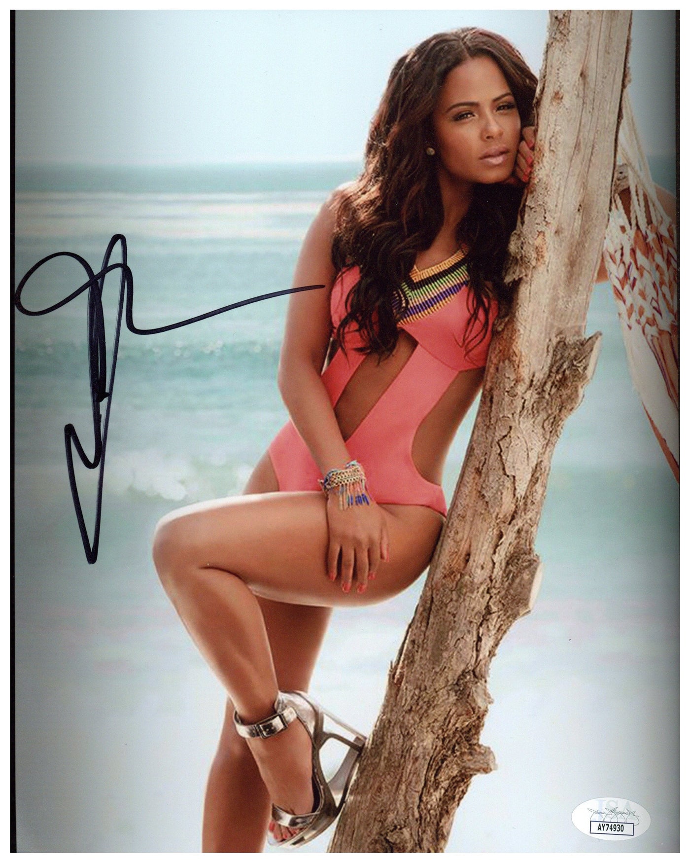 Christina Milian Signed 8x10 Photo Autographed JSA COA