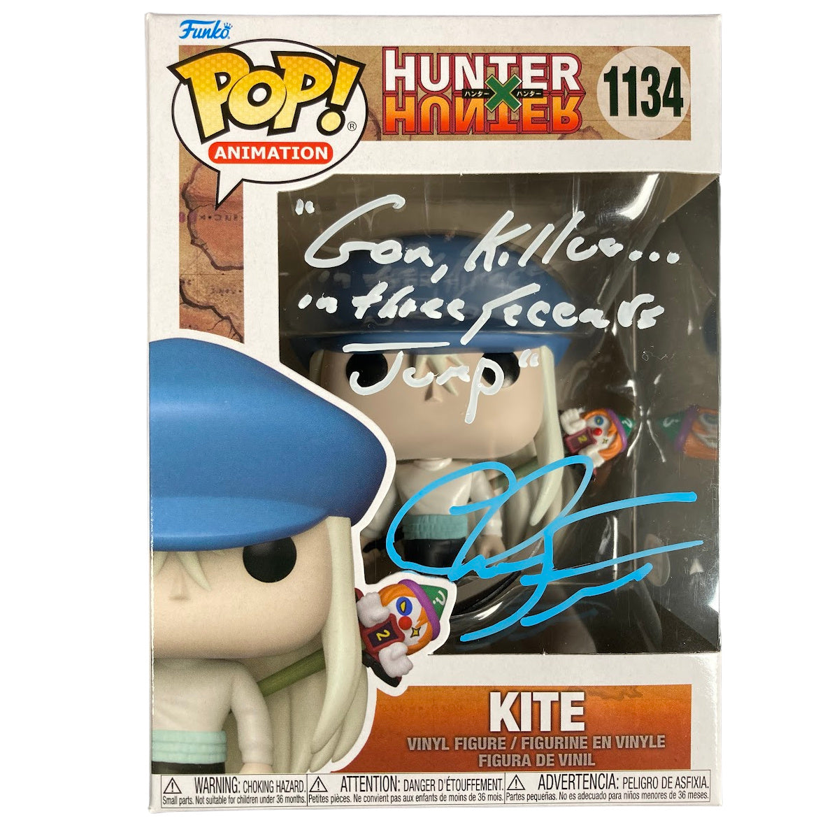 Christopher Corey Smith Autographed Funko POP Hunter x Hunter Kite Signed JSA COA