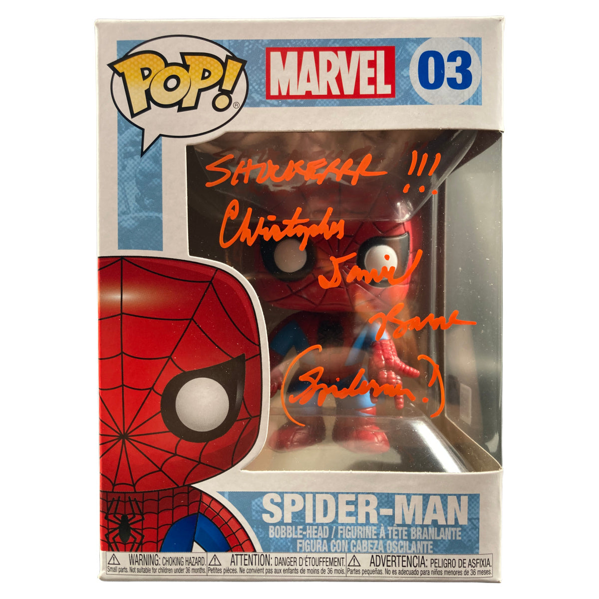 Christopher Daniel Barnes Signed Funko POP Marvel Spider-Man Autographed JSA #2