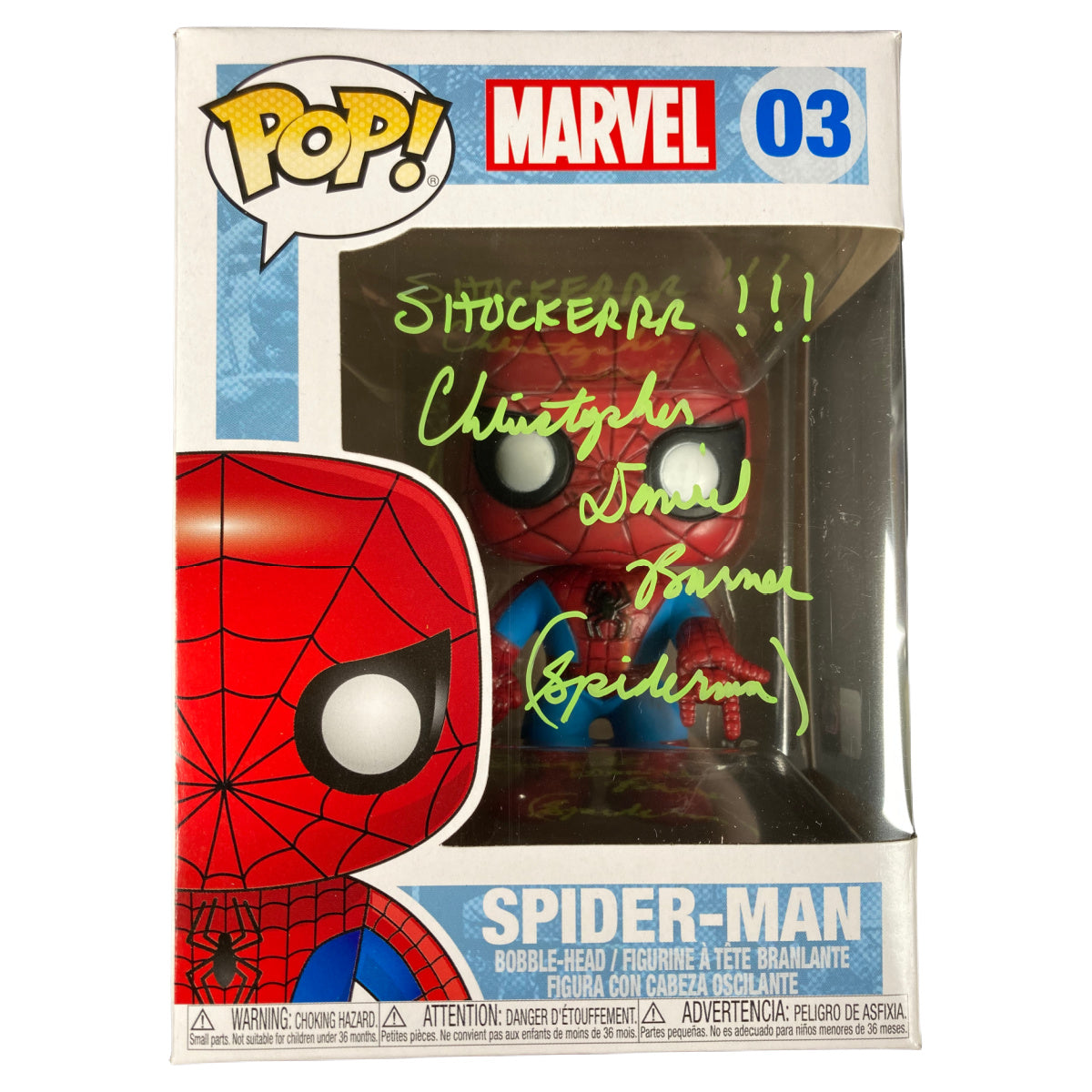 Christopher Daniel Barnes Signed Funko POP Marvel Spider-Man Autographed JSA COA