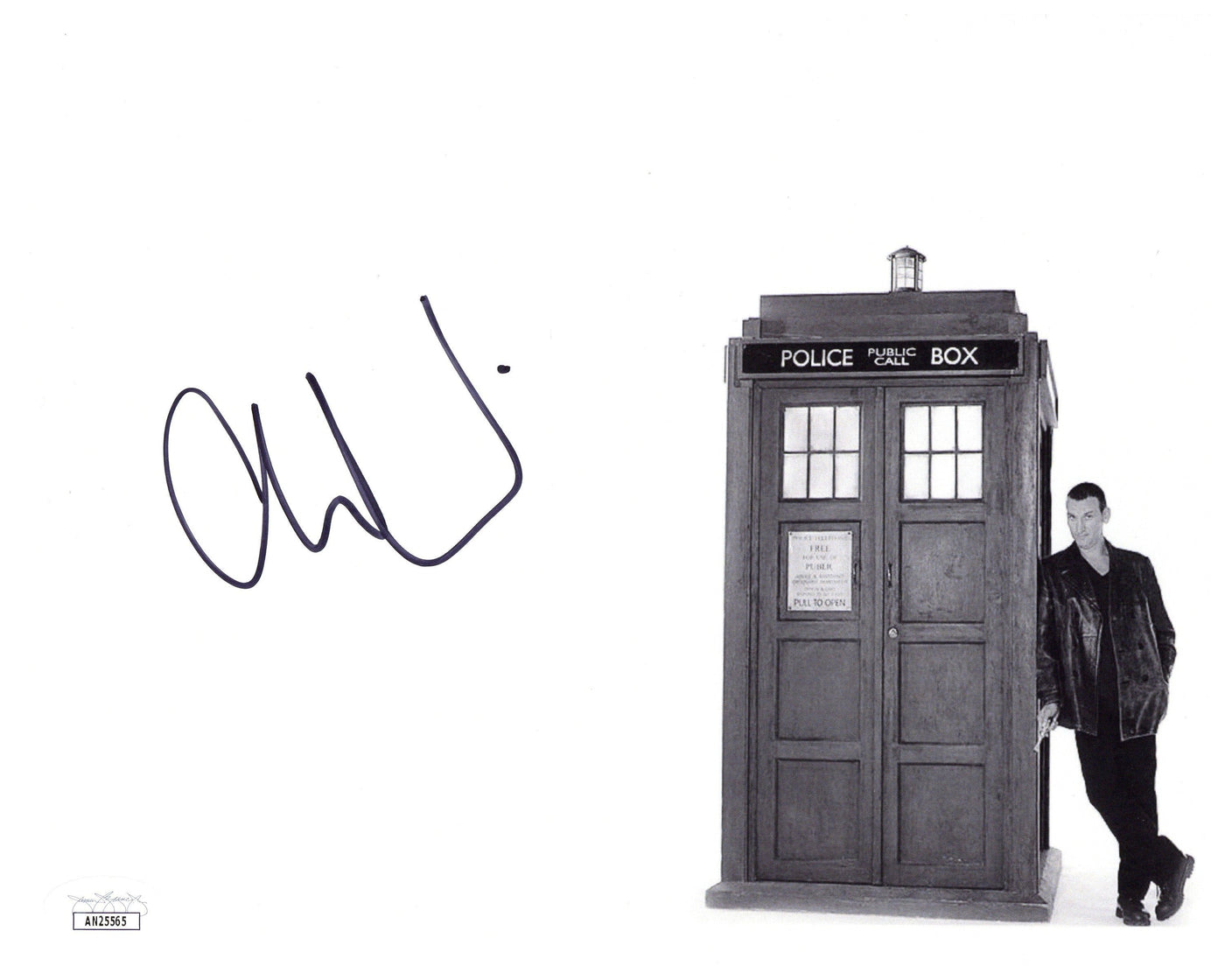 Christopher Eccleston Signed 8x10 Photo Doctor Who Autographed JSA COA #4