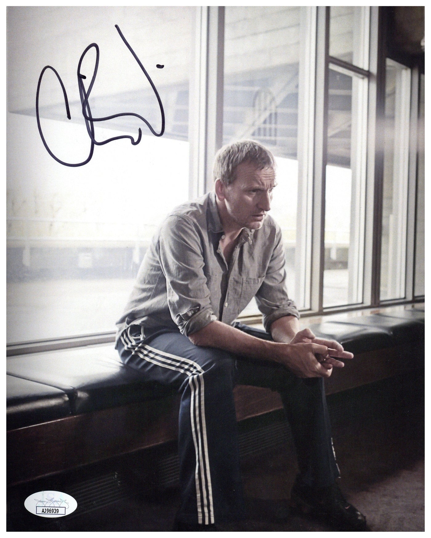 Christopher Eccleston Signed 8x10 Photo Doctor Who Autographed JSA COA