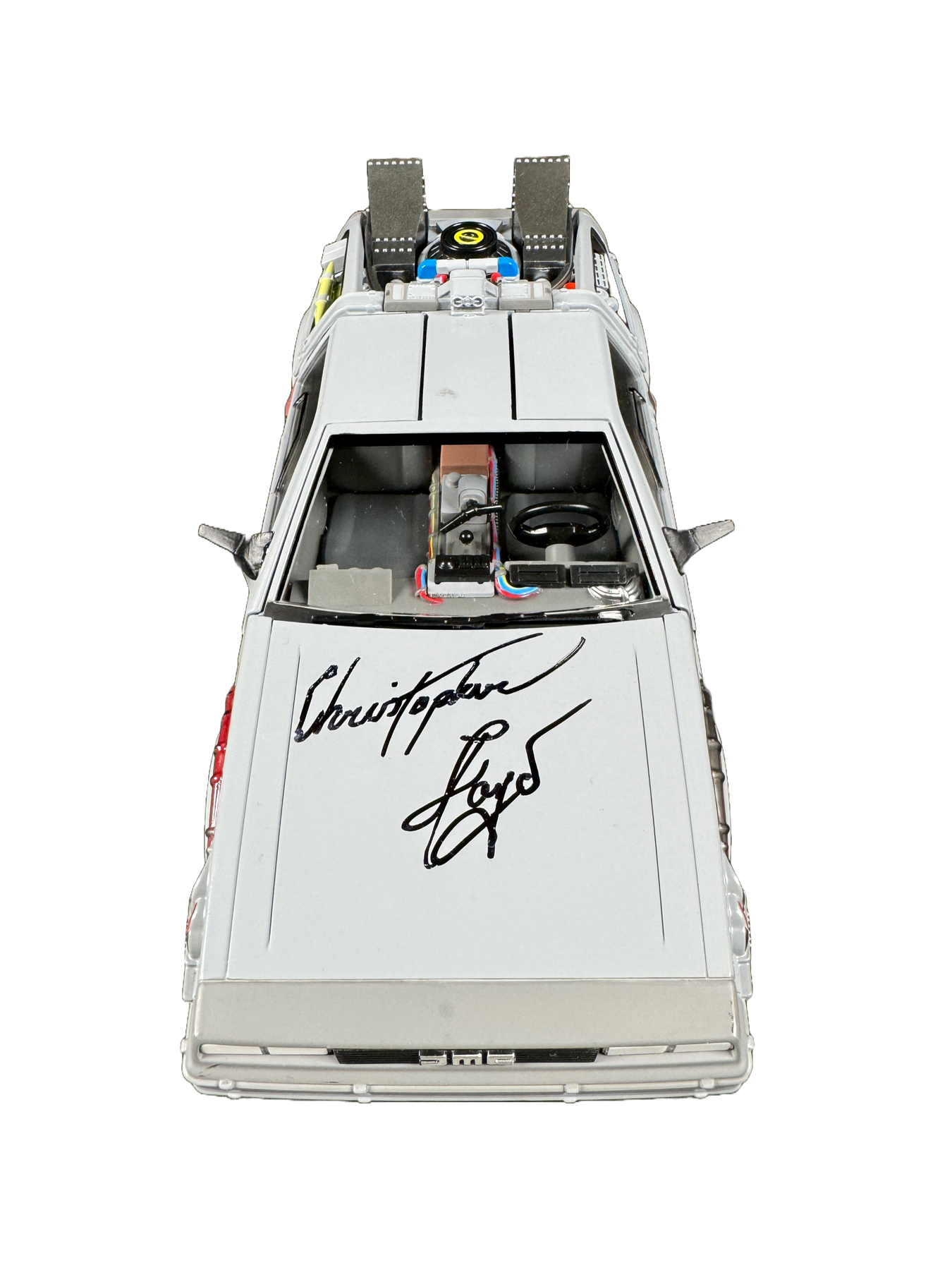 Christopher Lloyd Signed Back to the Future Time Machine Delorean 1/16 ...