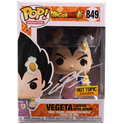 Funko POP! Vegeta #10 Anime Figure With Christopher Sabat Facsimile Signature & Protector Case