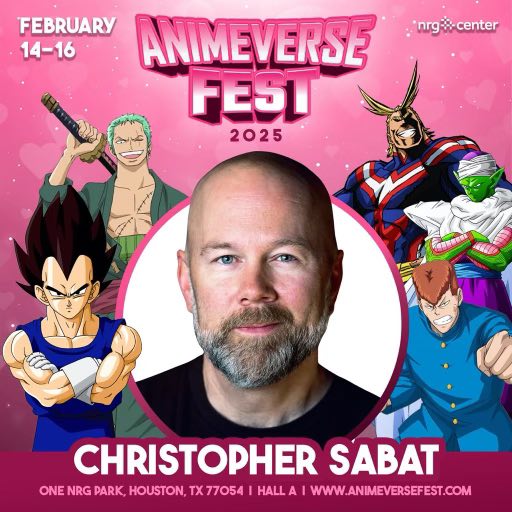 Christopher Sabat Official Autograph Mail-In Service - Animeverse 2025