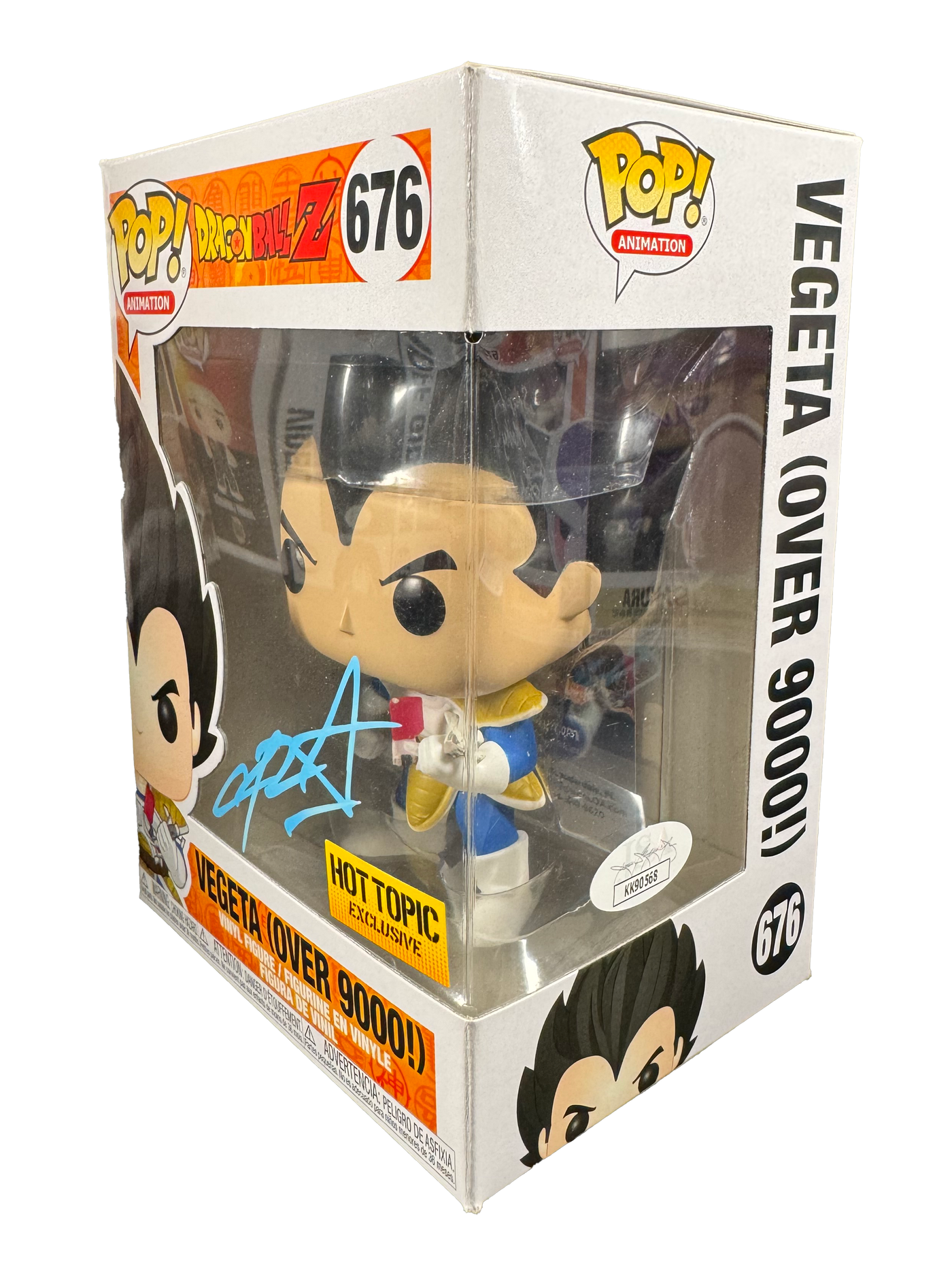 Christopher Sabat Signed Funko POP Dragon Ball Z Vegeta JSA COA