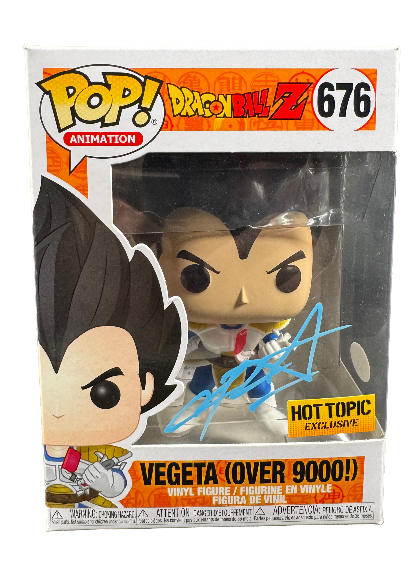 Christopher Sabat Signed Funko POP Dragon Ball Z Vegeta JSA COA